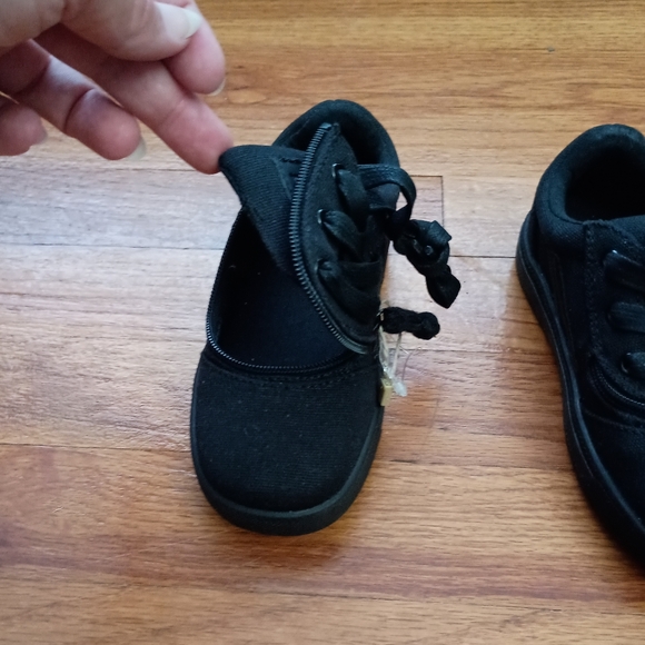 NEW Black Billy Goat Kids Boys Zipper & Lace-Up CS Sneaker Low 10 - Picture 10 of 16